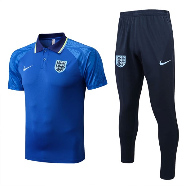 Polo Inglaterra Conjunto Completo 2022/2023 Azul